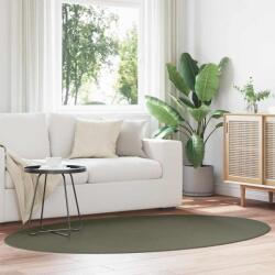 vidaXL Covor oval verde antiderapant Huarte, 140x200 cm, poliester (4103645) Covor