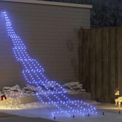 vidaXL Brad de Craciun LED cu 276 LED albastru 511 cm Metal GartenMobel Dekor (42018748)