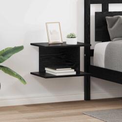 vidaXL Noptiera 2 pcs Stejar Negru 40 x 30 x 25 cm Lemn compozit GartenMobel Dekor (891171)