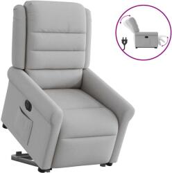 vidaXL Scaun reclinabil electric, tesatura gri nor GartenMobel Dekor (3303343)