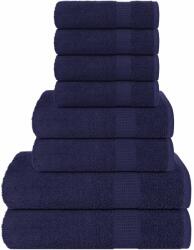 vidaXL Set prosoape 8 piese Bleumarin 360 g/m2 100% bumbac GartenMobel Dekor (137066) Prosop