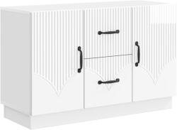 vidaXL Bufet Alb foarte lucios 89 x 34, 5 x 57 cm Lemn prelucrat GartenMobel Dekor (895349) Comoda