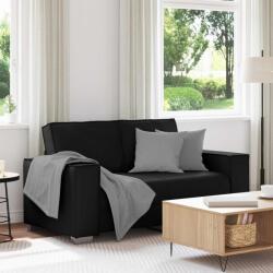 vidaXL Canapea pentru doua persoane Negru 160 cm Piele artificiala GartenMobel Dekor (4105050) Canapea