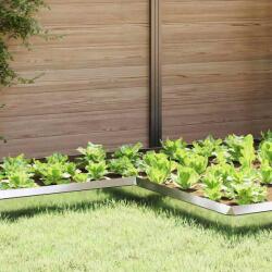 vidaXL Gard pentru melci 4 pcs Argintiu 10 x 10 x 25 cm GartenMobel Dekor (874876)