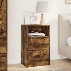 vidaXL Noptiera Stejar fumuriu 40 x 30 x 467 cm Lemn compozit GartenMobel Dekor (888917)