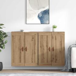 vidaXL Cabinet suspendat 2 pcs Stejar Artizanal 69, 5 x 34 x 90 cm GartenMobel Dekor (3415573) Comoda
