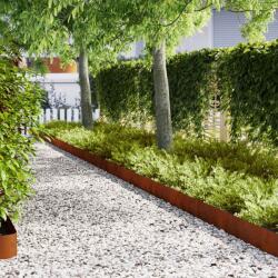 vidaXL Margine pentru gazon 50 pcs Maro 100 x 0.05 x 20 cm GartenMobel Dekor (3335780)