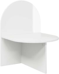 vidaXL Noptiera Alb foarte lucios 48 x 49 x 65 cm Lemn prelucrat GartenMobel Dekor (8001121)