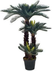 vidaXL Planta artificiala palmier cycas cu ghiveci, verde, 125 cm GartenMobel Dekor (280186)