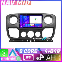 Edotec Navigatie Android Opel Movano Renault Master 2010-2021 4GB RAM 64GB CarPlay (NAV2-10-4+64_v2|K-movano)