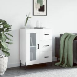 vidaXL Servanta, alb extralucios, 69, 5x34x90 cm, lemn compozit GartenMobel Dekor (828054) Comoda