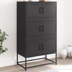 vidaXL Dulap, negru, 68, 5x38, 5x123, 5 cm, otel GartenMobel Dekor (846488) Comoda
