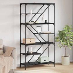 vidaXL Raft pentru carti Stejar Negru 91 x 36 x 176 cm Lemn compozit GartenMobel Dekor (882780) Biblioteca