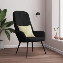vidaXL Scaun de relaxare, negru, catifea GartenMobel Dekor (341200)