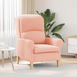 vidaXL Fotoliu Ergonomic Roz Tesatura, Lemn Mediul Ergonomic GartenMobel Dekor (42009853)