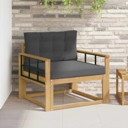 vidaXL Canapea Medie pentru Exterior Poliester Alb GartenMobel Dekor (3439021) Canapea
