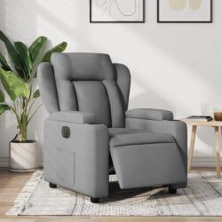 vidaXL Fotoliu rabatabil electric, gri deschis, textil GartenMobel Dekor (3204458)
