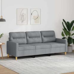 vidaXL Canapea cu 3 locuri, gri deschis, material 180CM textil GartenMobel Dekor (359243) Canapea
