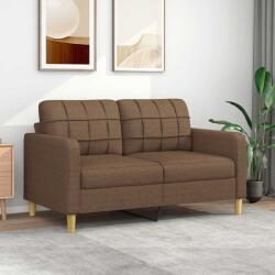 vidaXL Canapea cu 2 locuri, maro, 140 cm, material textil GartenMobel Dekor (359094) Canapea