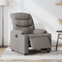vidaXL Fotoliu rabatabil electric, gri taupe, material textil GartenMobel Dekor (3206634)