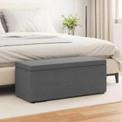 vidaXL Taburet Gri închis 101 x 41 x 40 cm Stofa si lemn prelucrat GartenMobel Dekor (876789)