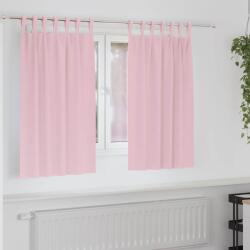vidaXL Perdele Opaque cu Inel 2 pcs Roz bebe 140 x 140 cm Poliester GartenMobel Dekor (4107628)