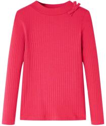 vidaXL Tricou pentru copii cu maneci lungi, roz aprins, 104 GartenMobel Dekor (14140)