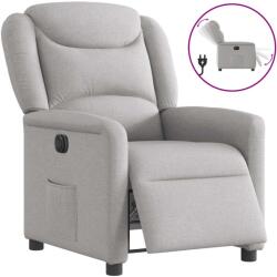 vidaXL Scaun reclinabil electric Cloud Grey Fabric GartenMobel Dekor (3303183)