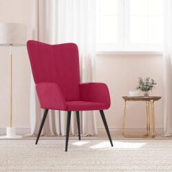 vidaXL Scaun de relaxare, rosu vin, catifea GartenMobel Dekor (327682)