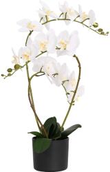 vidaXL Planta de orhidee artificiala cu ghiveci Alb 45 x 15 x 65 cm GartenMobel Dekor (42042079)