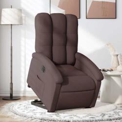 vidaXL Fotoliu electric rabatabil cu ridicare, maro închis, textil GartenMobel Dekor (3204121)
