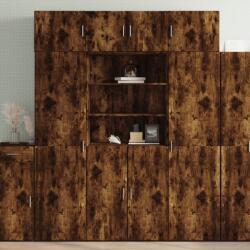 vidaXL Dulap înalt, stejar fumuriu, 80x42, 5x185 cm, lemn prelucrat GartenMobel Dekor (3281382) Comoda