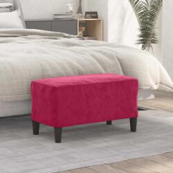 vidaXL Banca, rosu vin, 70x35x41 cm, catifea GartenMobel Dekor (349401)