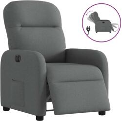 vidaXL Fotoliu rabatabil electric, gri închis, material textil GartenMobel Dekor (3302953)