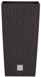 Prosperplast Ghiveci RATO SQUARE + depozit umbra 24cm