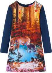 vidaXL Rochie cu maneci lungi pentru copii, bleumarin, 140 GartenMobel Dekor (14891)