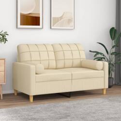 vidaXL Perne decorative, 2 buc. , crem, Ø15x50 cm, textil GartenMobel Dekor (349503)