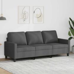 vidaXL Canapea cu 3 locuri, gri închis, 180 cm, material textil GartenMobel Dekor (359172) Canapea