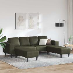 vidaXL Canapea pentru living 3 pcs Verde Army GartenMobel Dekor (3335142) Canapea