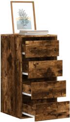 vidaXL Dulap colt cu sertare stejar fumuriu 40x41x76 cm lemn prelucrat GartenMobel Dekor (852865) Comoda
