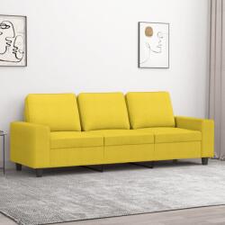 vidaXL Canapea cu 3 locuri, galben deschis, 180 cm, material textil GartenMobel Dekor (359404) Canapea