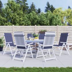 vidaXL Perne scaune cu spatar înalt, 6 buc. , bleumarin, textil GartenMobel Dekor (378613)