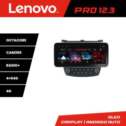 Lenovo Navigatie Android Honda Accord 2004-2008 Lenovo PRO 12.3 QLED 4GB+64GB 4G (KIT-ACCORD+PRO-12.3-4+64+KIT-10-9)