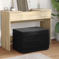 vidaXL Taburet Negru 61 x 41 x 40 cm Catifea si lemn stratificat GartenMobel Dekor (876769)