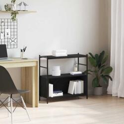 vidaXL Raft pentru carti Stejar negru 80 x 30 x 78.5 cm Lemn compozit GartenMobel Dekor (862933) Biblioteca