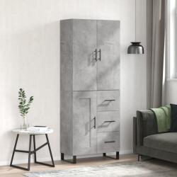 vidaXL Dulap înalt, gri beton, 69, 5x34x180, lemn compozit GartenMobel Dekor (3196039) Comoda