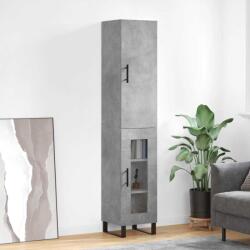 vidaXL Dulap înalt, gri beton, 34, 5x34x180 cm, lemn prelucrat GartenMobel Dekor (3199069) Comoda