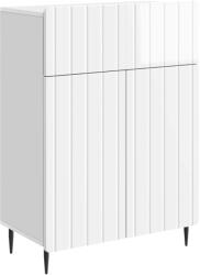 vidaXL Bufet Alb foarte lucios 66 x 34, 5 x 92 cm Lemn prelucrat GartenMobel Dekor (894409) Comoda