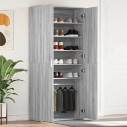 vidaXL Dulap pentru pantofi Gri Sonoma 80 x 39 x 178 cm Lemn compozit GartenMobel Dekor (3333871) Pantofar