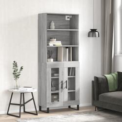 vidaXL Dulap înalt, gri sonoma, 69, 5x34x180 cm, lemn compozit GartenMobel Dekor (3189347) Comoda